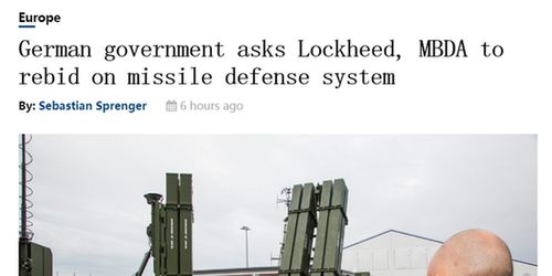 德国与美意联合研发新型防空系统 将替换爱国者